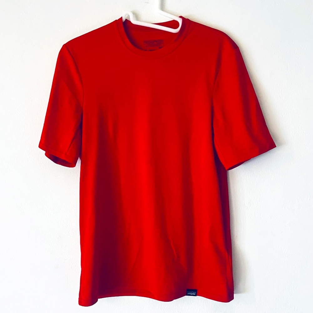 Patagonia Men/Unisex XS Cherry Red Daily Capilene Baselayer T-shirt